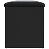 vidaXL Banc de rangement noir 82x42x45 cm bois d'ing&eacute;nierie