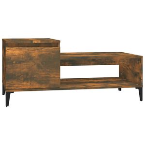 vidaXL Table basse Ch&ecirc;ne fum&eacute; 100x50x45 cm Bois d'ing&eacute;nierie