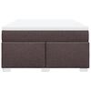 vidaXL Sommier &agrave; lattes de lit avec matelas Marron fonc&eacute; 160x200 cm