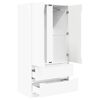 vidaXL Cabinet de salle de bain Blanc brillant 79,5 x 49 x 156 cm