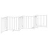 vidaXL Barri&egrave;re pour chiens avec porte 6 panneaux bois de sapin massif