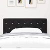 vidaXL T&ecirc;te de lit LED avec des lumi&egrave;res &agrave; LED Noir 100 cm Polyester