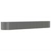 vidaXL Lit sur&eacute;lev&eacute; de jardin Gris 554x100x68cm Acier enduit de poudre