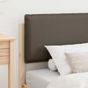 vidaXL Cadre de lit avec t&ecirc;te de lit rembourr&eacute;e Taupe 80 x 200 cm