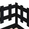 vidaXL Lit coulissant sans matelas noir 2x(90x200) cm Bois massif