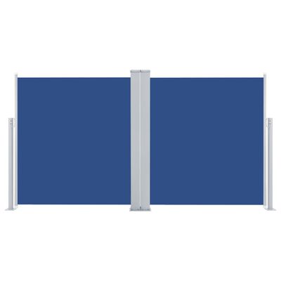 vidaXL Auvent latéral rétractable Bleu 100 x 600 cm