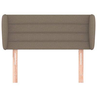 vidaXL Tête de lit avec oreilles Taupe 83x23x78/88 cm Tissu