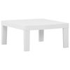 vidaXL Salon de jardin 4 pcs avec coussins Plastique Blanc