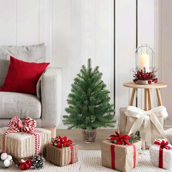vidaXL Sapin de No&euml;l artificiel Vert 75 cm PVC, PE et acier