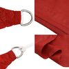 vidaXL Voile d'ombrage 160 g/m&sup2; Rouge 2,5x3,5 m PEHD