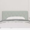 vidaXL T&ecirc;te de lit LED avec t&ecirc;te de lit Gris clair 100 cm Polyester