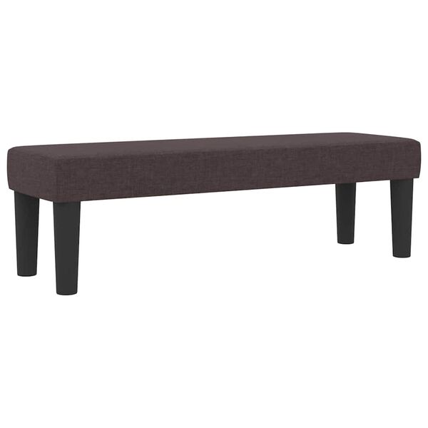 vidaXL Lit &agrave; ressorts avec matelas Marron fonc&eacute; 200 x 200 cm tissu