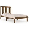 vidaXL Cadre de lit Marron miel Bois de pin massif 100x200 cm