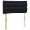 vidaXL Sommier &agrave; lattes de lit avec matelas Noir 90x200 cm Velours
