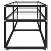 vidaXL Meuble TV transparent 160x40x40,5 cm verre tremp&eacute;