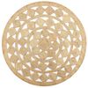 vidaXL Tapis fait &agrave; la main Jute tress&eacute;e 90 cm