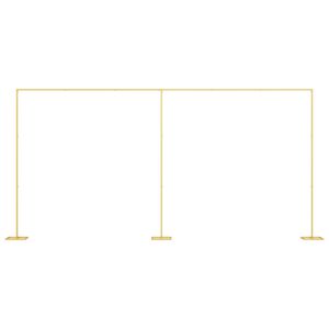 vidaXL Arche de mariage Dor&eacute; 657 x 35 x 300 cm Acier