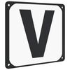 vidaXL Lettres d'ar&egrave;ne de dressage 12 pcs acier