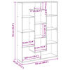 vidaXL Biblioth&egrave;que sonoma gris 102x29x143 cm bois d'ing&eacute;nierie