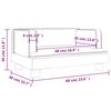 vidaXL Canap&eacute; pour enfants marron 60x40x30 cm similicuir