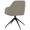vidaXL Chaises &agrave; manger lot de 6 gris clair velours