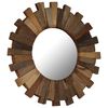 vidaXL Miroir mural Bois de r&eacute;cup&eacute;ration massif 70 cm