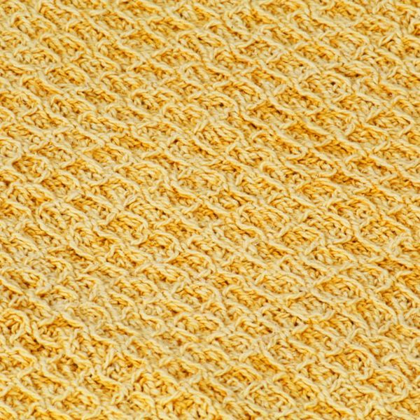 vidaXL Couverture en coton 160 x 210 cm Jaune moutarde