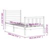 vidaXL Cadre de lit sans matelas 90x190 cm bois de pin massif