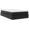vidaXL Lit avec rangement et matelas Noir 120 x 200 cm Simili cuir
