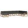vidaXL Ensemble de canap&eacute;s d'ext&eacute;rieur 8 pc Blanc et anthracite