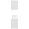vidaXL &Eacute;tag&egrave;res murales 2 pcs blanc 100x15x20 cm bois d'ing&eacute;nierie