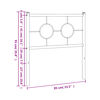 vidaXL T&ecirc;te de lit de remplacement m&eacute;tal noir 80 cm