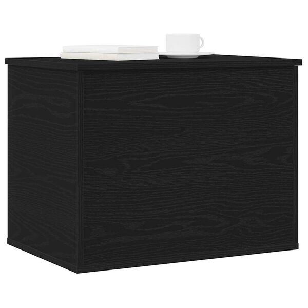 vidaXL Boîte de Rangement Chêne noir 60 x 42 x 46 cm Bois d'ingénierie