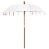 vidaXL Parasol balinais avec base 260 210-220 cm