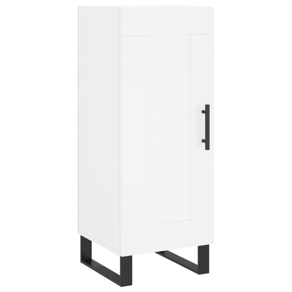 vidaXL Buffet blanc 34,5x34x90 cm bois d'ing&eacute;nierie
