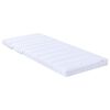 vidaXL Matelas en mousse extensible 80 x 200 cm Blanc