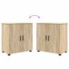 vidaXL Ensemble de mobilier de salle de bain 4 pcs Ch&ecirc;ne Sonoma