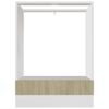 vidaXL Meuble de four "Riga" Ch&ecirc;ne Sonoma 60&nbsp;x&nbsp;46&nbsp;x&nbsp;81,5&nbsp;cm Bois d'ing&eacute;nierie