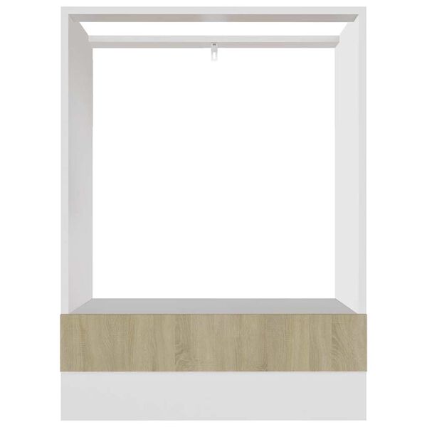 vidaXL Meuble de four "Riga" Ch&ecirc;ne Sonoma 60&nbsp;x&nbsp;46&nbsp;x&nbsp;81,5&nbsp;cm Bois d'ing&eacute;nierie