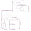 vidaXL Fauteuil de massage inclinable &eacute;lectrique rouge similicuir