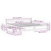 vidaXL Cadre de lit sans matelas 200x200 cm bois massif de pin