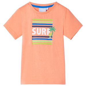 vidaXL T-shirt pour enfants orange n&eacute;on 128
