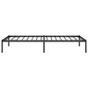 vidaXL Cadre de lit m&eacute;tal sans matelas noir 90x200 cm