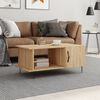 vidaXL Table basse ch&ecirc;ne sonoma 90x50x40 cm bois d'ing&eacute;nierie