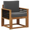 vidaXL Sofa de milieu ext&eacute;rieur Bois d'Acacia Massif Naturel