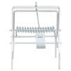 vidaXL Pi&egrave;ges &agrave; taupes 4 pcs Argent&eacute; Acier galvanis&eacute;