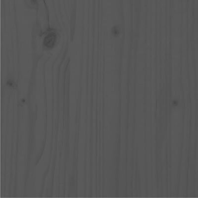 vidaXL Cadre de lit Gris Bois de pin massif 140x200 cm