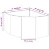 vidaXL Jardini&egrave;re d'Angle Argent 60 x 60 x 35 cm Acier inoxydable