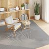 vidaXL Tapis de surface Carr&eacute; HUARTE Gris 200 x 200 cm Polyester