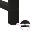 vidaXL Pieds de table de bar Noir 2 pi&egrave;ces 40 x (100-101) cm Acier